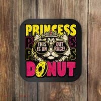 Princess Cat Outrage Goddammit Donut Coaster thumb 0
