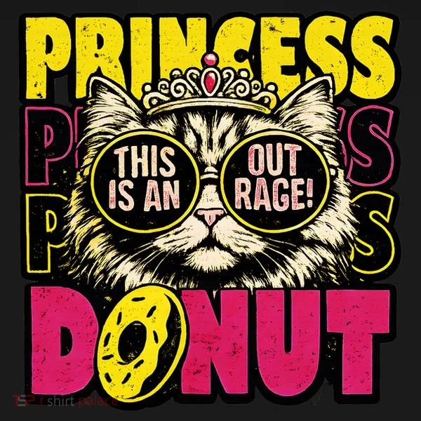 Princess Cat Outrage Goddammit Donut Women's Hoodie