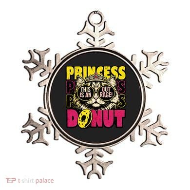 Princess Cat Outrage Goddammit Donut Ornament
