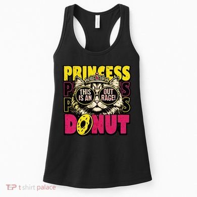Princess Cat Outrage Goddammit Donut Women's Tank Top