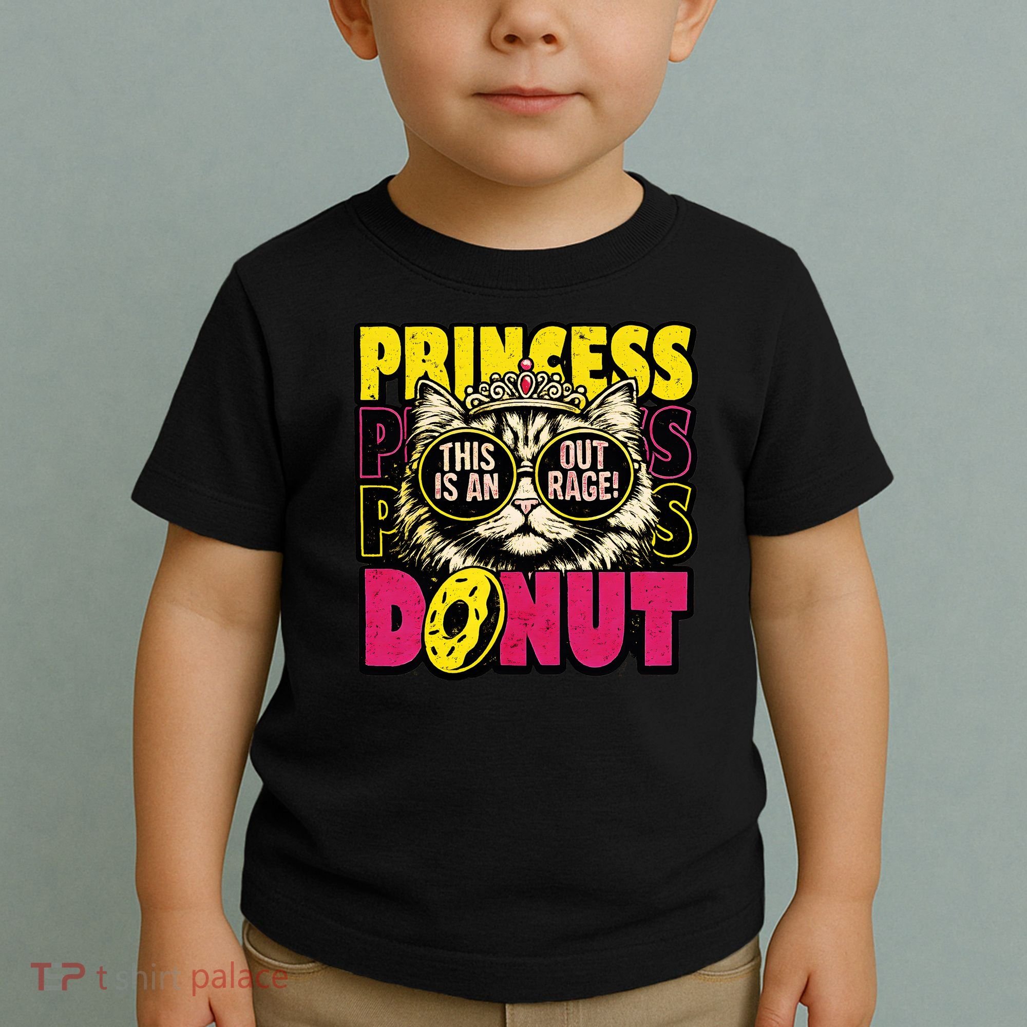 Princess Cat Outrage Goddammit Donut Toddler T-Shirt