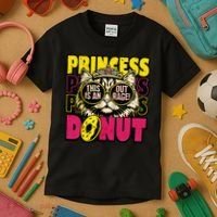 Princess Cat Outrage Goddammit Donut Kids T-Shirt thumb 3