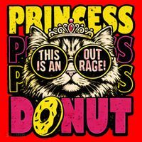 Princess Cat Outrage Goddammit Donut Santa Hat thumb 1