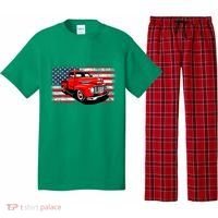 Patriotic Classic Old Pickup Truck American Flag Pajama Set thumb 0