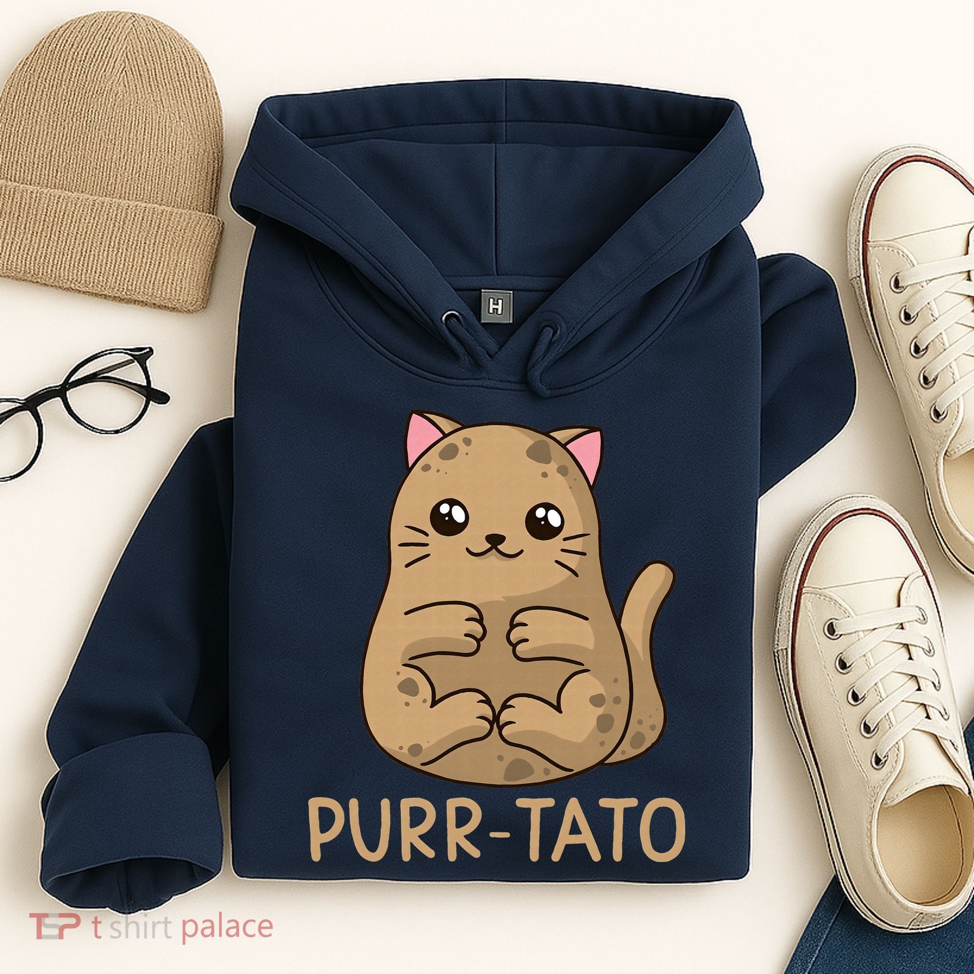 Purrtato Cat Potato Cat Lover Idaho Potatoes Hoodie