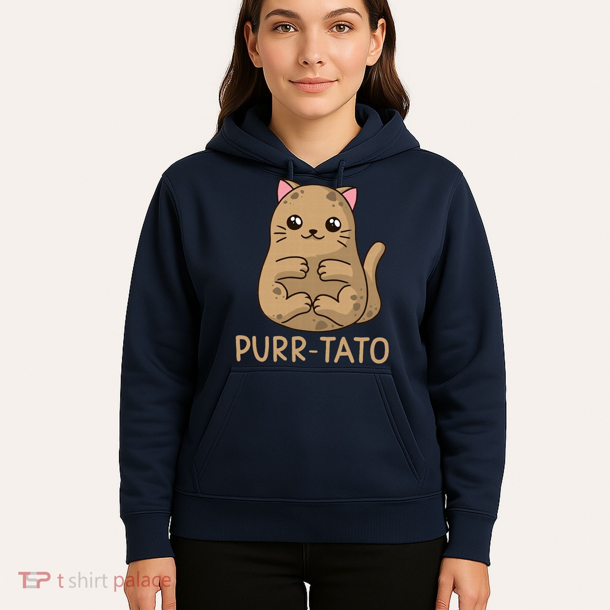Purrtato Cat Potato Cat Lover Idaho Potatoes Hoodie