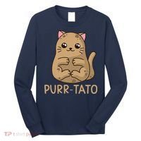Purrtato Cat Potato Cat Lover Idaho Potatoes Long Sleeve Shirt thumb 0
