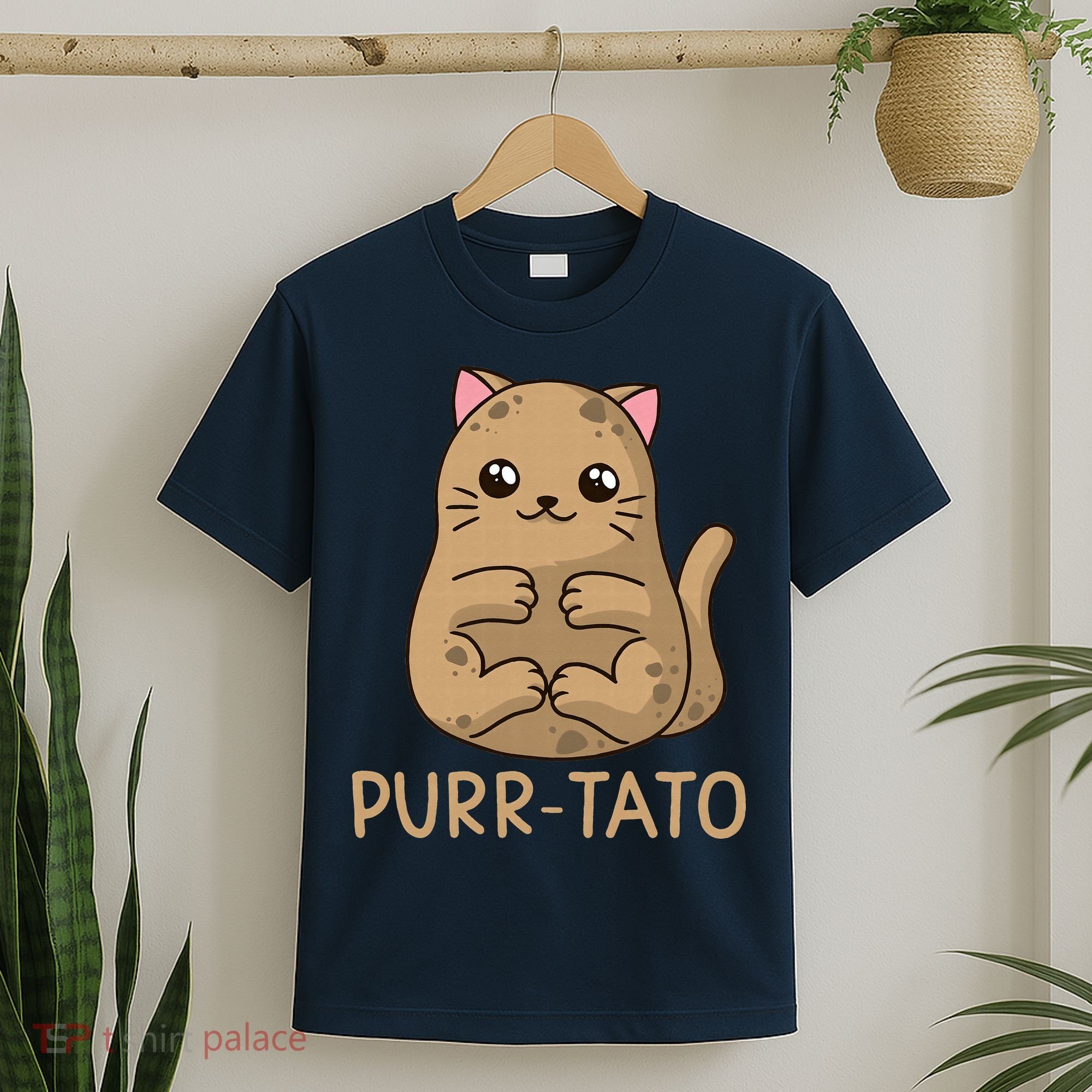 Purrtato Cat Potato Cat Lover Idaho Potatoes T-Shirt