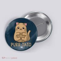 Purrtato Cat Potato Cat Lover Idaho Potatoes Button thumb 0