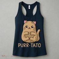 Purrtato Cat Potato Cat Lover Idaho Potatoes Women's Tank Top thumb 3