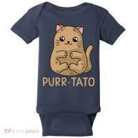 Purrtato Cat Potato Cat Lover Idaho Potatoes Baby Bodysuit thumb 0