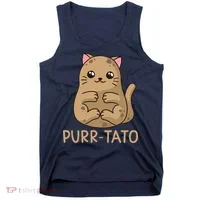 Purrtato Cat Potato Cat Lover Idaho Potatoes Tank Top thumb 0