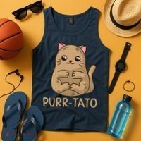 Purrtato Cat Potato Cat Lover Idaho Potatoes Tank Top thumb 4