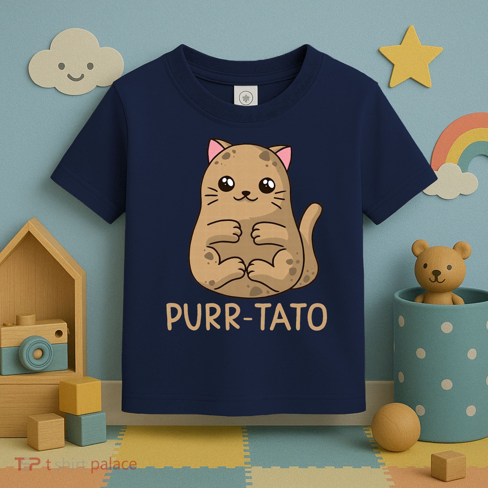 Purrtato Cat Potato Cat Lover Idaho Potatoes Toddler T-Shirt