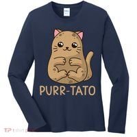 Purrtato Cat Potato Cat Lover Idaho Potatoes Women's Long Sleeve Shirt thumb 0