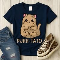 Purrtato Cat Potato Cat Lover Idaho Potatoes Women's T-Shirt thumb 3