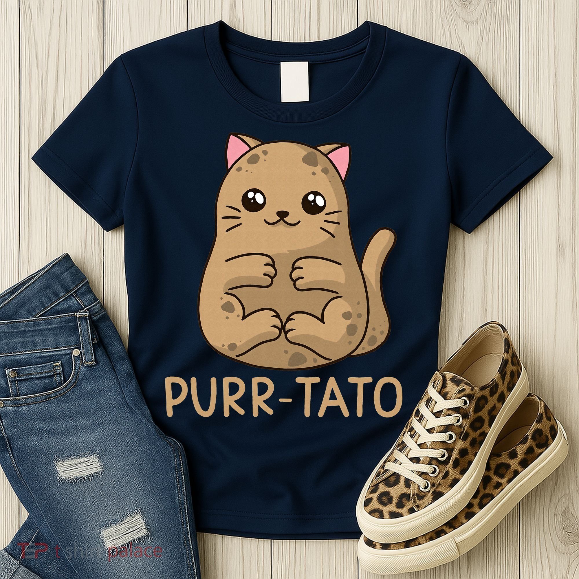 Purrtato Cat Potato Cat Lover Idaho Potatoes Women's T-Shirt