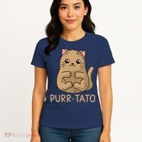 Purrtato Cat Potato Cat Lover Idaho Potatoes Women's T-Shirt thumb 4