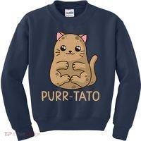 Purrtato Cat Potato Cat Lover Idaho Potatoes Kids Sweatshirt thumb 0