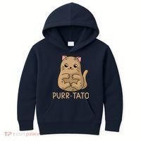 Purrtato Cat Potato Cat Lover Idaho Potatoes Kids Hoodie thumb 0