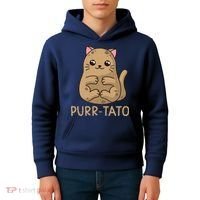 Purrtato Cat Potato Cat Lover Idaho Potatoes Kids Hoodie thumb 4