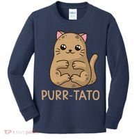 Purrtato Cat Potato Cat Lover Idaho Potatoes Kids Long Sleeve Shirt thumb 0