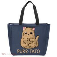 Purrtato Cat Potato Cat Lover Idaho Potatoes Tote Bag thumb 0