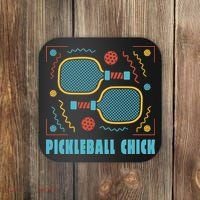Pickleball Chick Coaster thumb 0