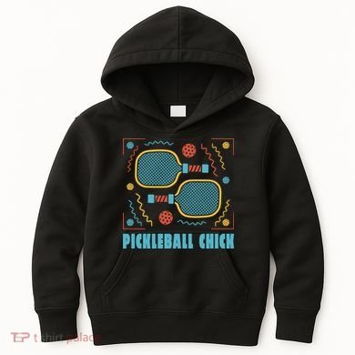 Pickleball Chick Kids Hoodie