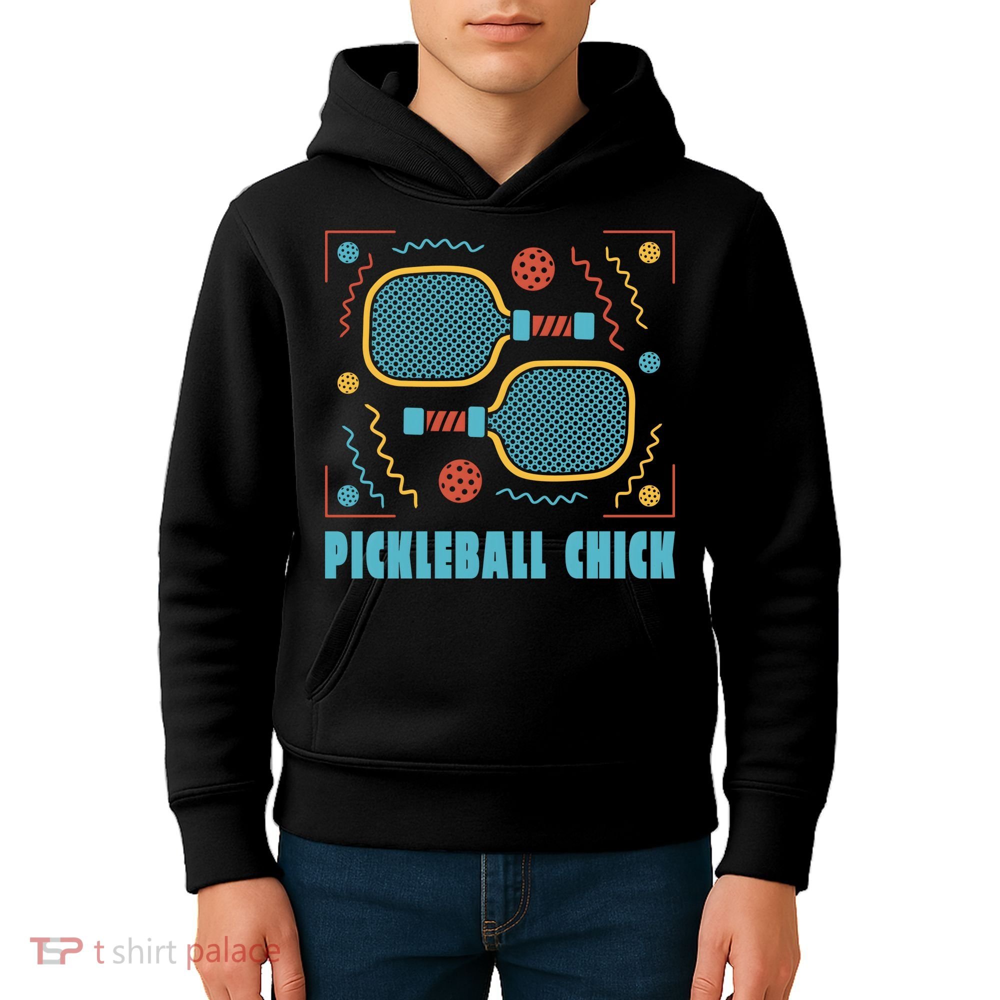Pickleball Chick Kids Hoodie