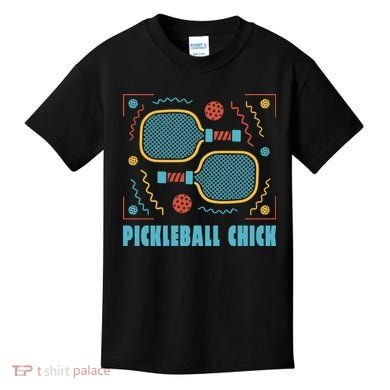 Pickleball Chick Kids T-Shirt