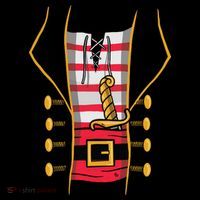 Pirate Costume USA-Made Doggie Bandana thumb 2