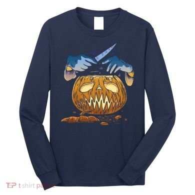 Pumpkin Carving Long Sleeve Shirt