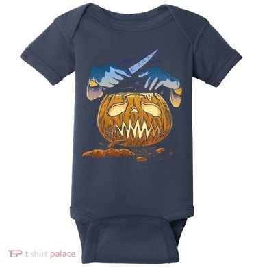 Pumpkin Carving Baby Bodysuit