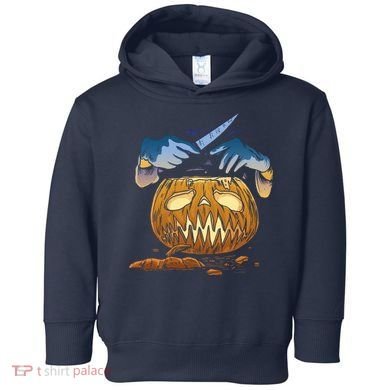 Pumpkin Carving Toddler Hoodie