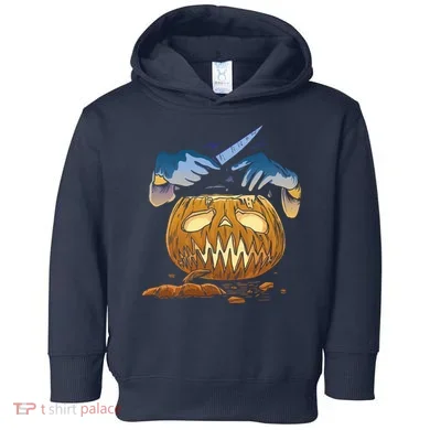 Pumpkin Carving Toddler Hoodie
