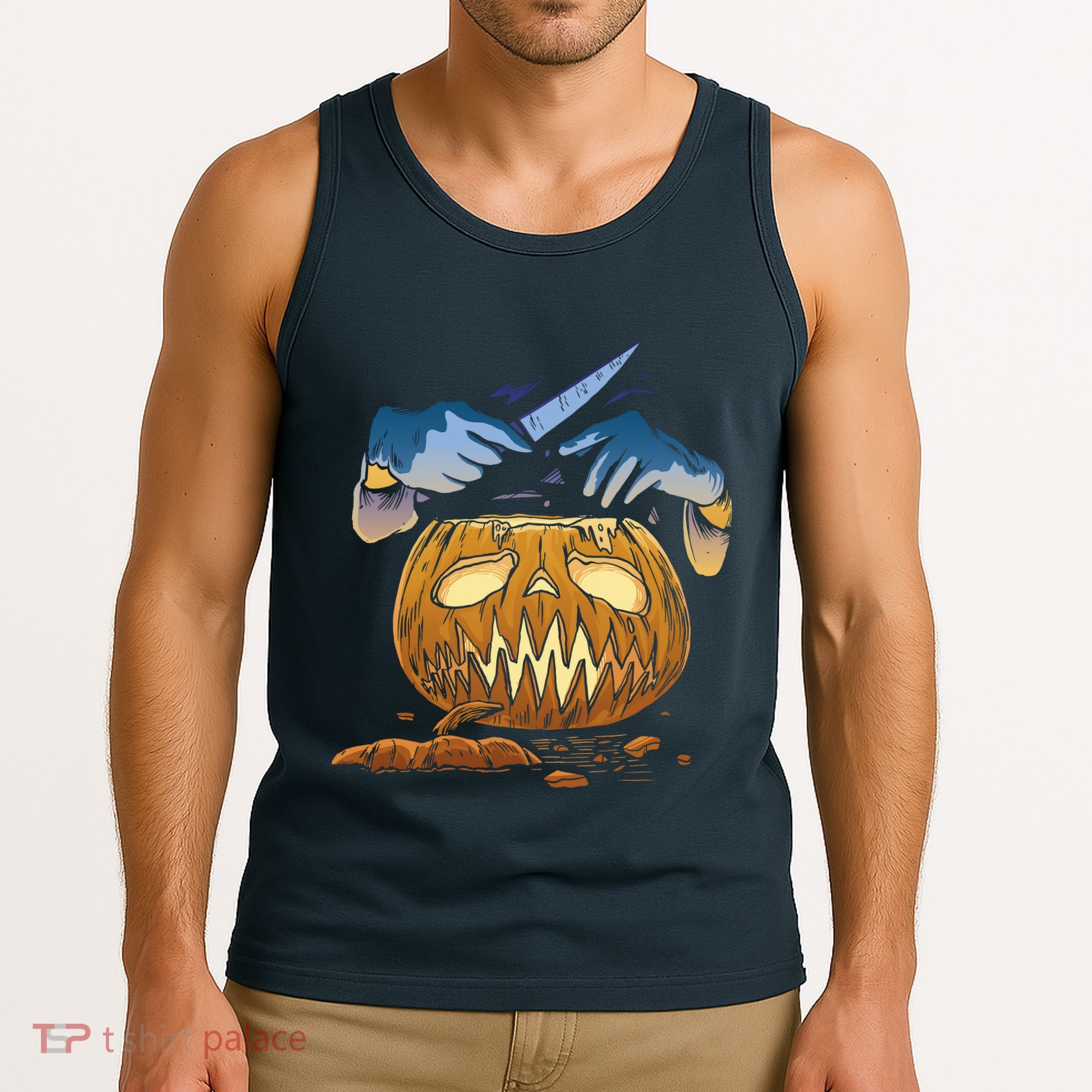 Pumpkin Carving Tank Top