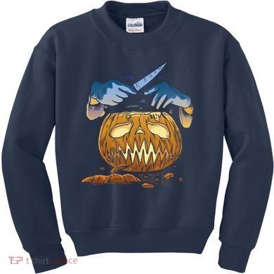 Pumpkin Carving Kids Sweatshirt