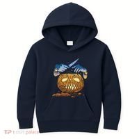 Pumpkin Carving Kids Hoodie thumb 0
