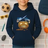 Pumpkin Carving Kids Hoodie thumb 2