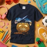 Pumpkin Carving Kids T-Shirt thumb 3