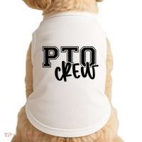 Pto Crew Parent Teacher Organization Doggie Tank thumb 0
