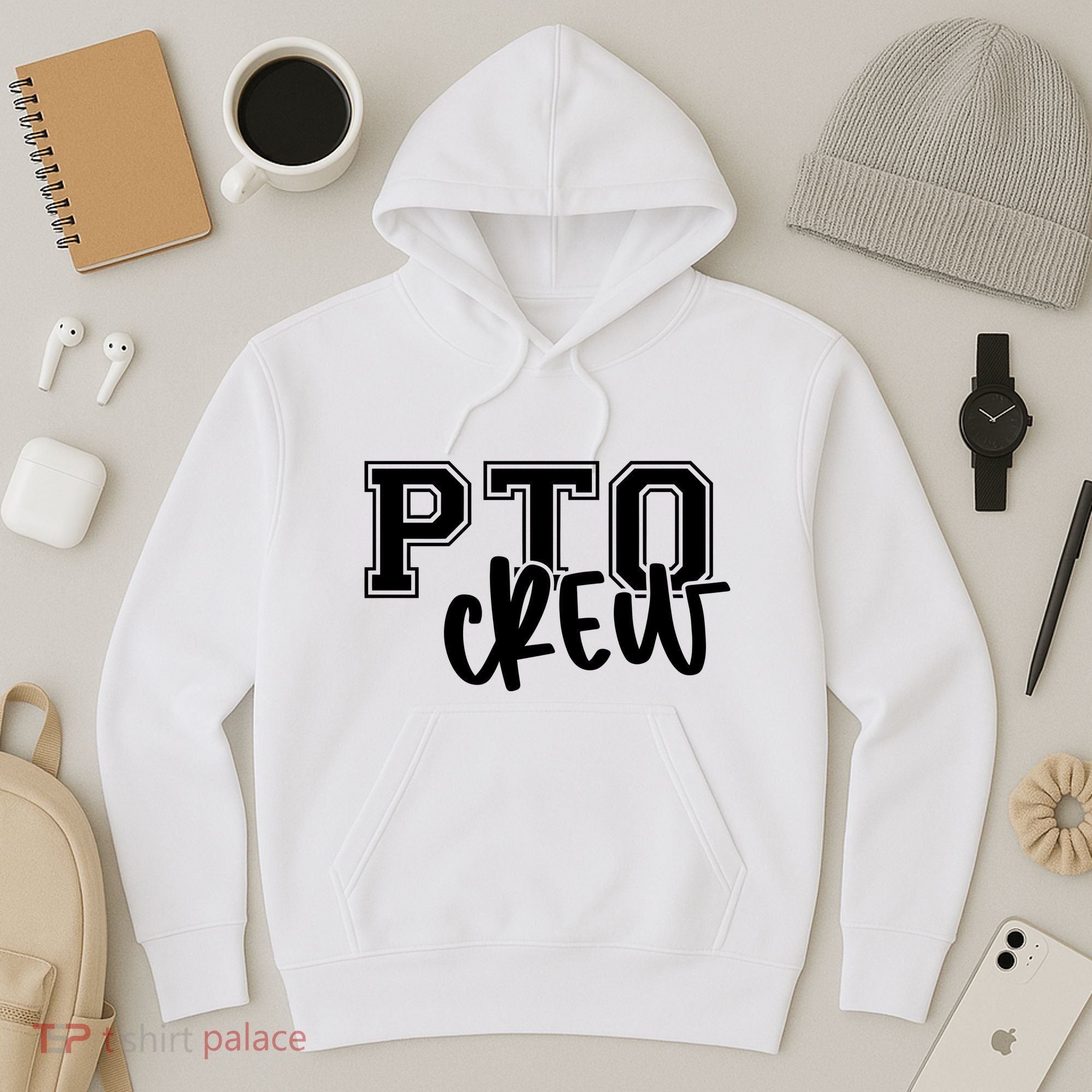 Pto Crew Parent Teacher Organization Hoodie