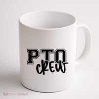 Pto Crew Parent Teacher Organization Coffee Mug thumb 1