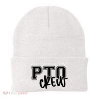 Pto Crew Parent Teacher Organization Beanie thumb 0