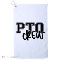 Pto Crew Parent Teacher Organization Golf Towel thumb 0