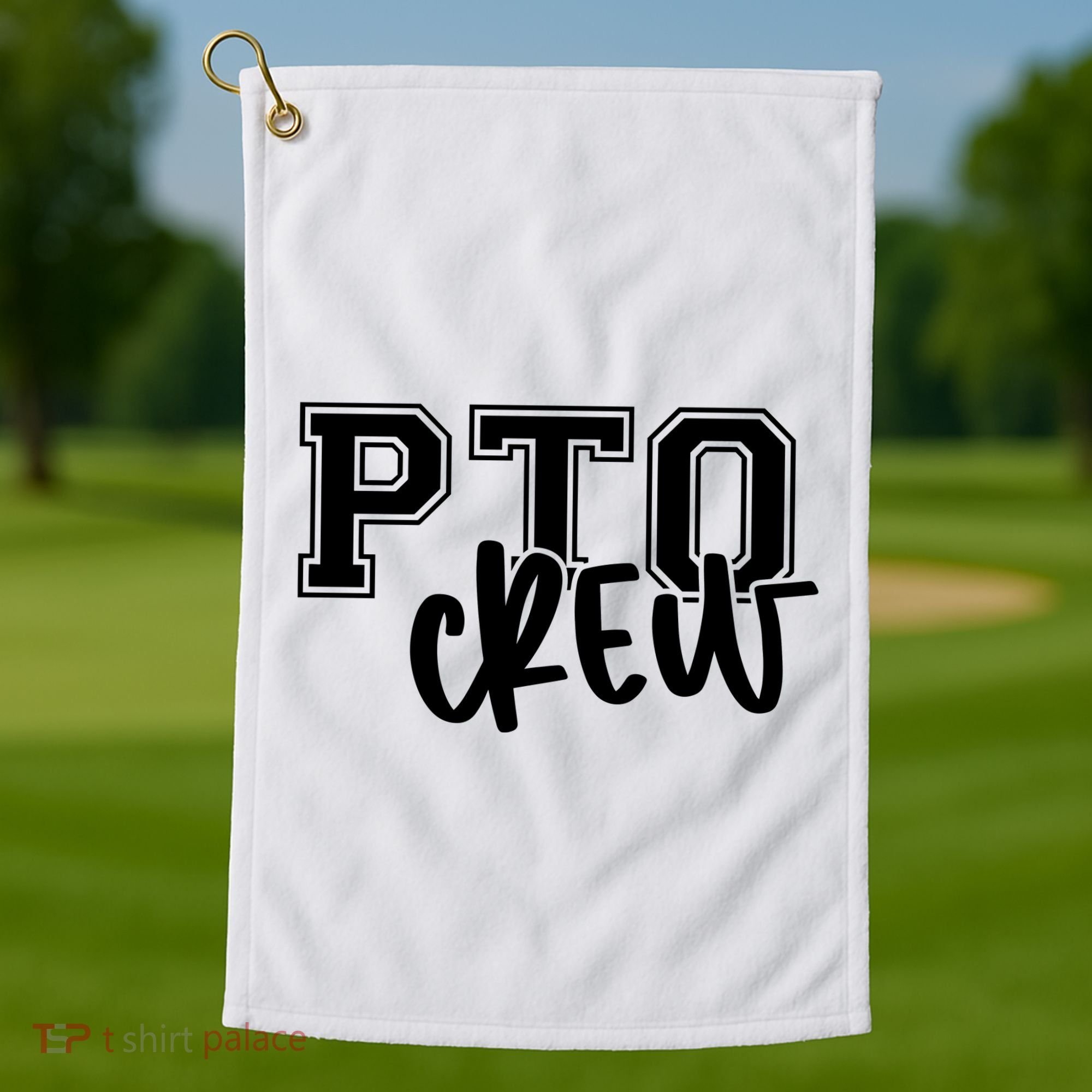 Pto Crew Parent Teacher Organization Golf Towel