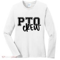 Pto Crew Parent Teacher Organization Women's Long Sleeve Shirt thumb 0