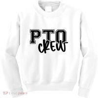Pto Crew Parent Teacher Organization Kids Sweatshirt thumb 0