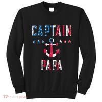 Patriotic C.A.P.T.A.I.N Papa American Superhero Us Flag Sweatshirt thumb 0